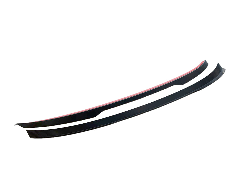 Two black aerodynamic components with a red accent are placed on a white background. Text reads, "WORLDWIDE LEADER IN AERODYNAMIC COMPONENTS."