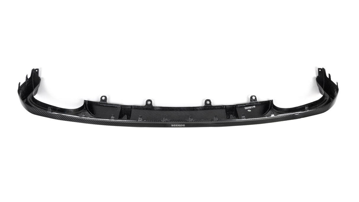 Curved black car part, possibly a bumper or spoiler, with multiple attachment points, against a plain white background. Text: “SOOBOO” at the center.