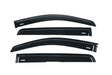 Four black car window visors labeled "RANGER" are arranged horizontally on a plain white background. Each visor has a sleek, curved design suited for automotive installation.