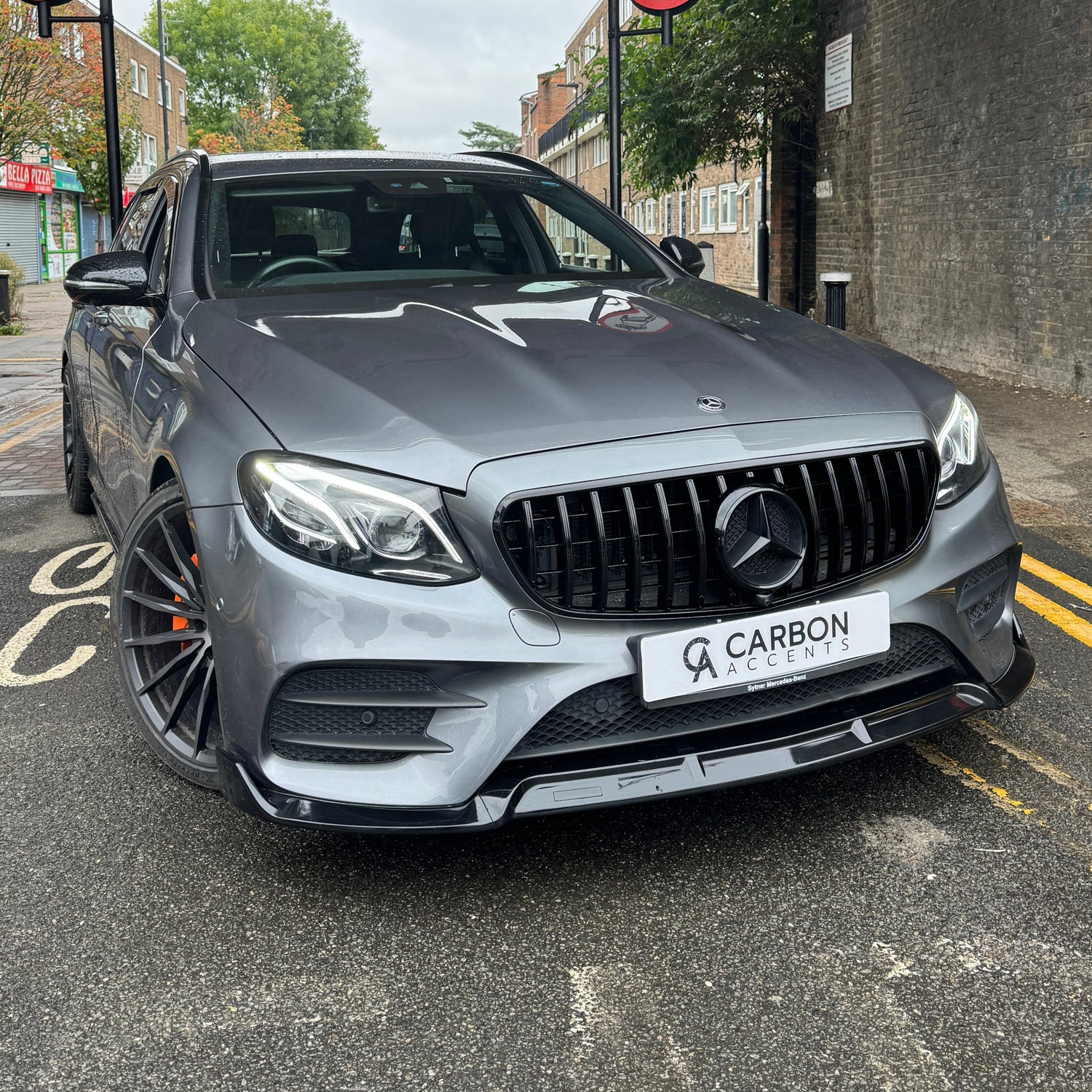 E Class - W213/C238: Gloss Black Front Splitter 2016-2020