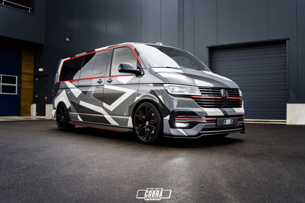 Cobra Lowering Springs on VW Transporter T6.1 – aggressive 55mm drop front and rear