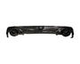 a6 s6 c8 gloss black rs6 style diffuser with black exhaust tips 19 23