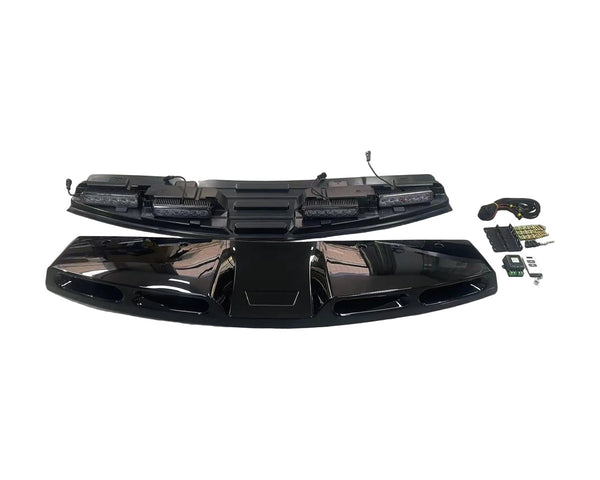 defender 90 110 l663 gloss black led roof light bar 20