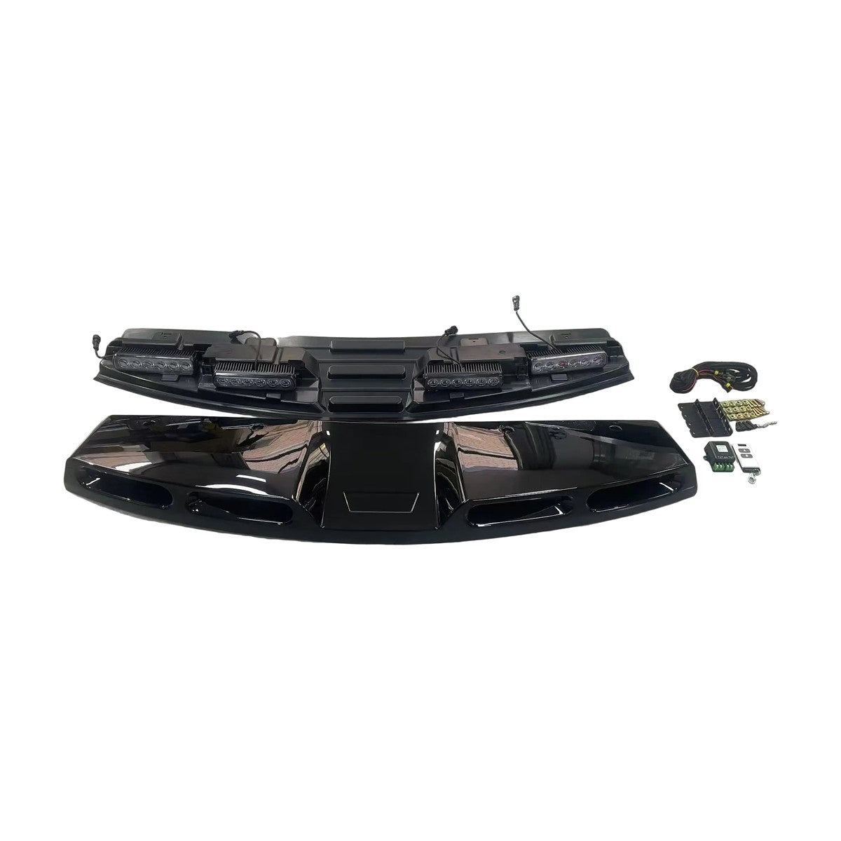 defender 90 110 l663 gloss black led roof light bar 20