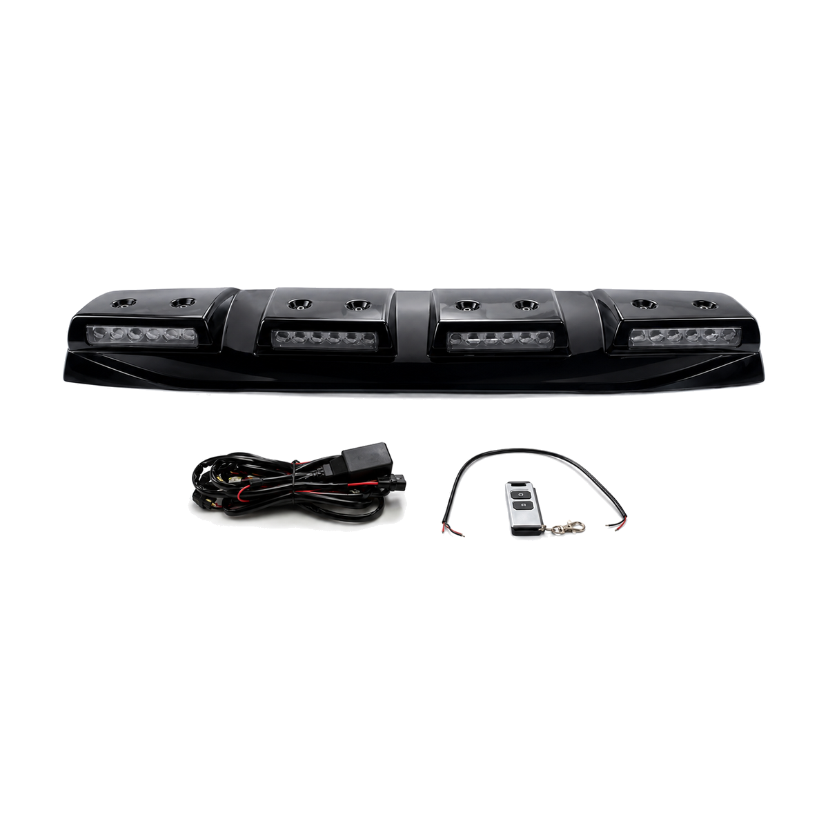 amarok t9 gloss black led roof light bar 22
