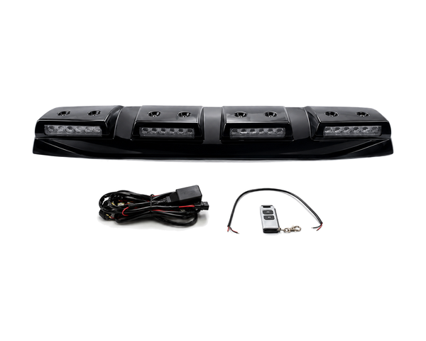 amarok t9 gloss black led roof light bar 22