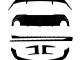 1 series f40 gloss black performance body kit 20 25