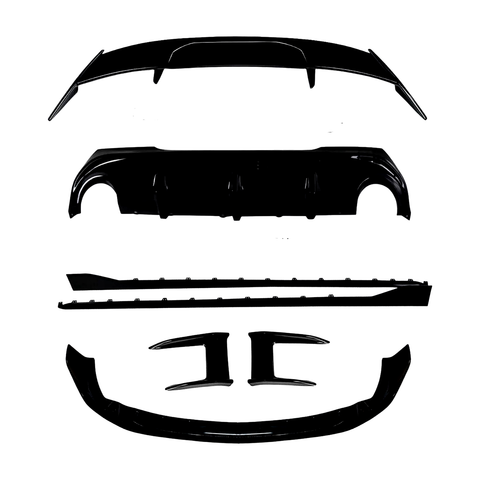 1 series f40 gloss black performance body kit 20 25
