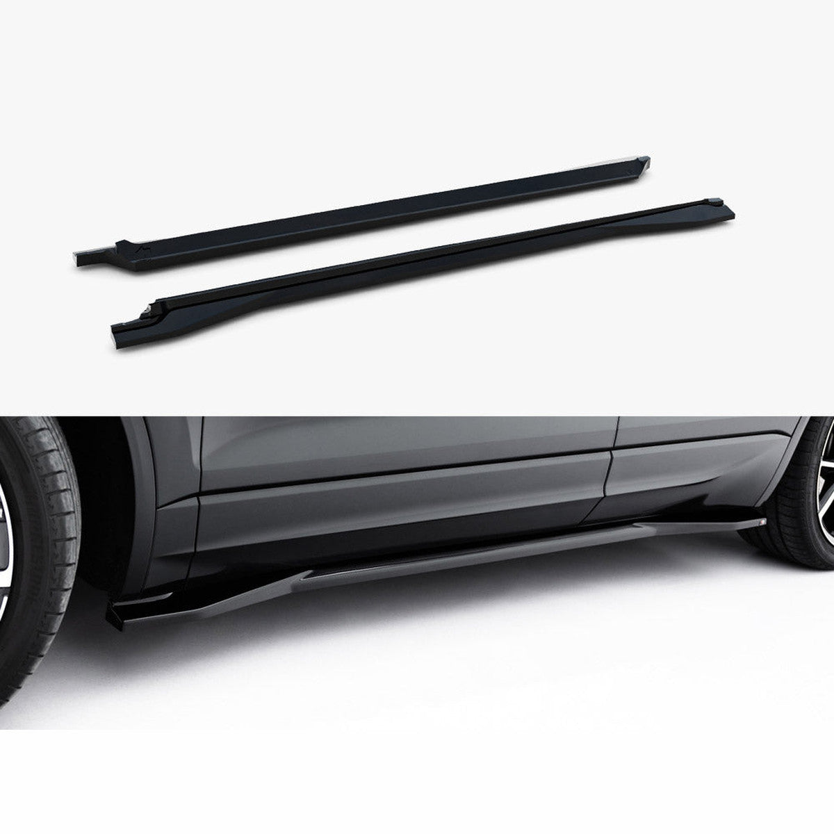 vw touareg r line mk3 facelift maxton side skirts