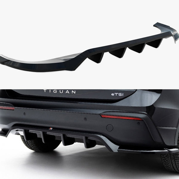 VW - Tiguan MK3: Maxton Rear Splitter (Vertical Bars)