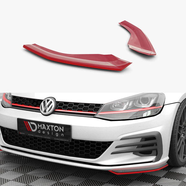 VW - Golf GTI / GTD MK7 Facelift: Maxton Front Side Splitters