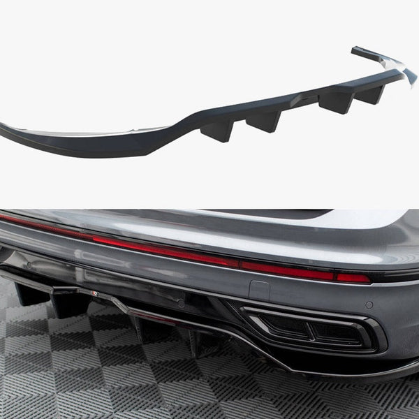 VW - Tiguan Allspace R Line MK2 Facelift: Maxton Rear Splitter (Vertical Bars)