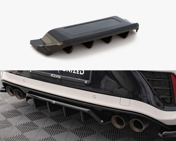 VW - T-Roc R / R Line MK1 Facelift: Maxton Rear Splitter (Vertical Bars)