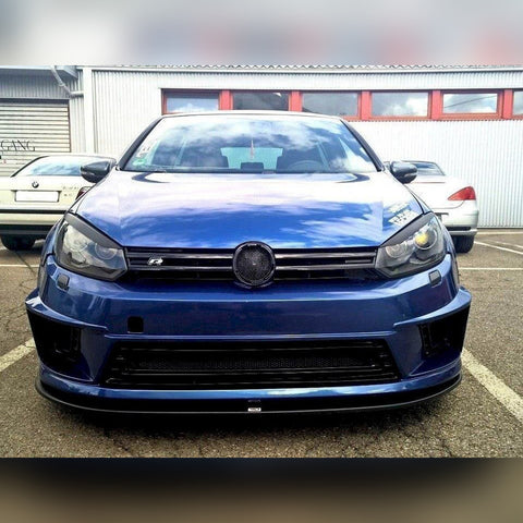 vw golf mk6 with r400 bumper 2008 2012 maxton front splitter