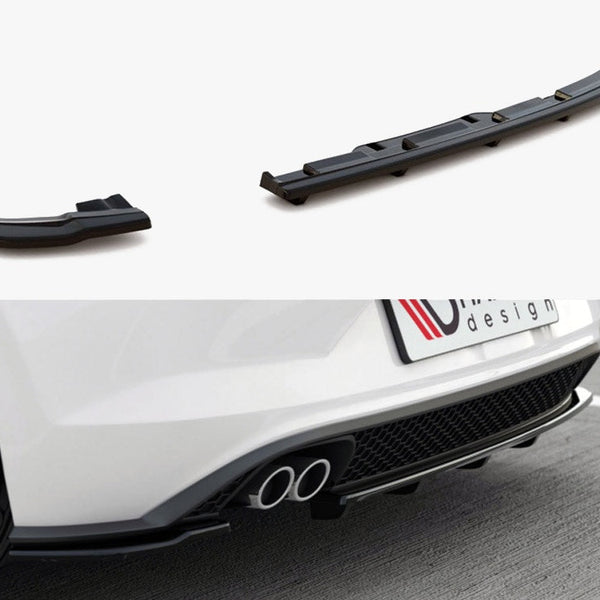 VW - Polo GTI / R Line MK6: Maxton Rear Splitter (Vertical Bars)