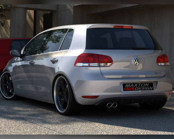 vw golf vi with 1 exhaust hole maxton rear diffuser