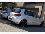 vw golf vi with 2 exhaust hole maxton rear diffuser