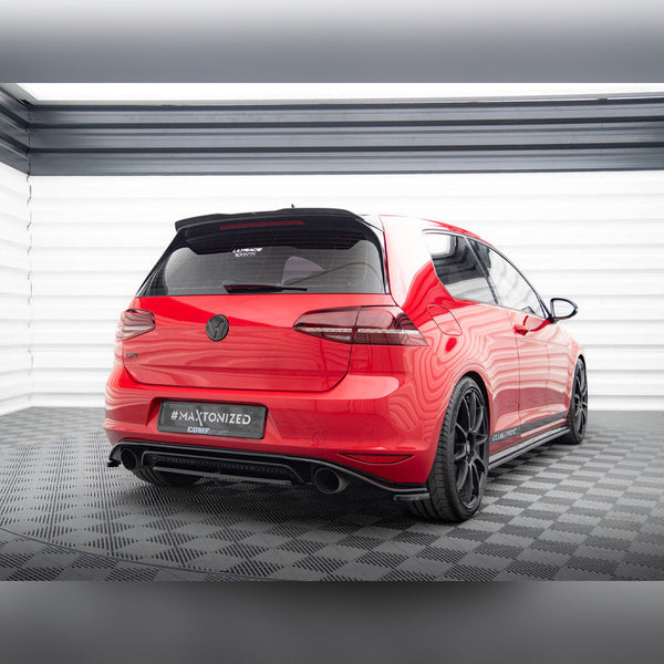 vw golf gti mk7 clubsport maxton central rear splitter