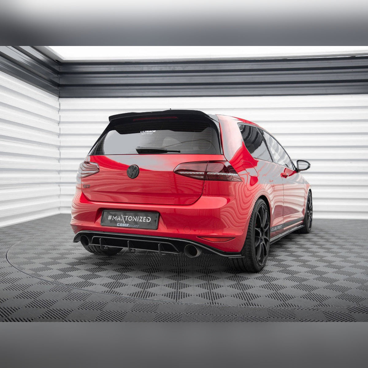 vw golf gti mk7 clubsport maxton rear diffuser