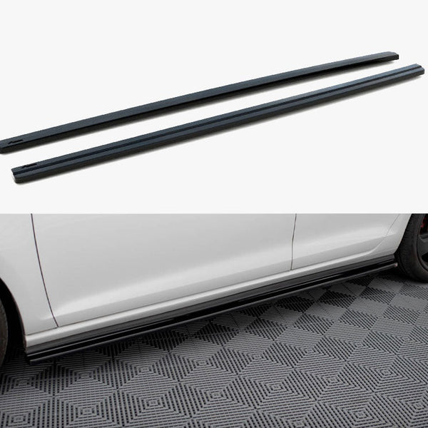VW - Golf GTI / GTD MK7 / MK7 Facelift (wide): Maxton Side Skirts V1