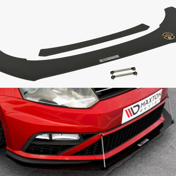 VW - Polo GTI MK5 Facelift: Maxton Front Racing Splitter