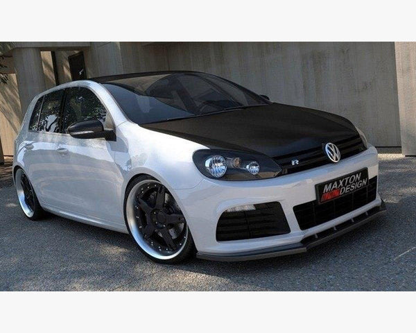 vw golf mk6 r maxton front splitter