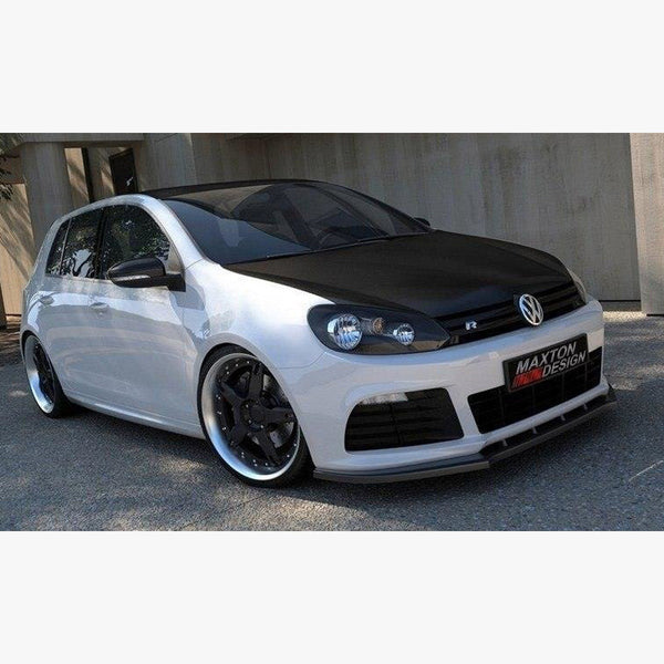 vw golf mk6 r maxton front splitter