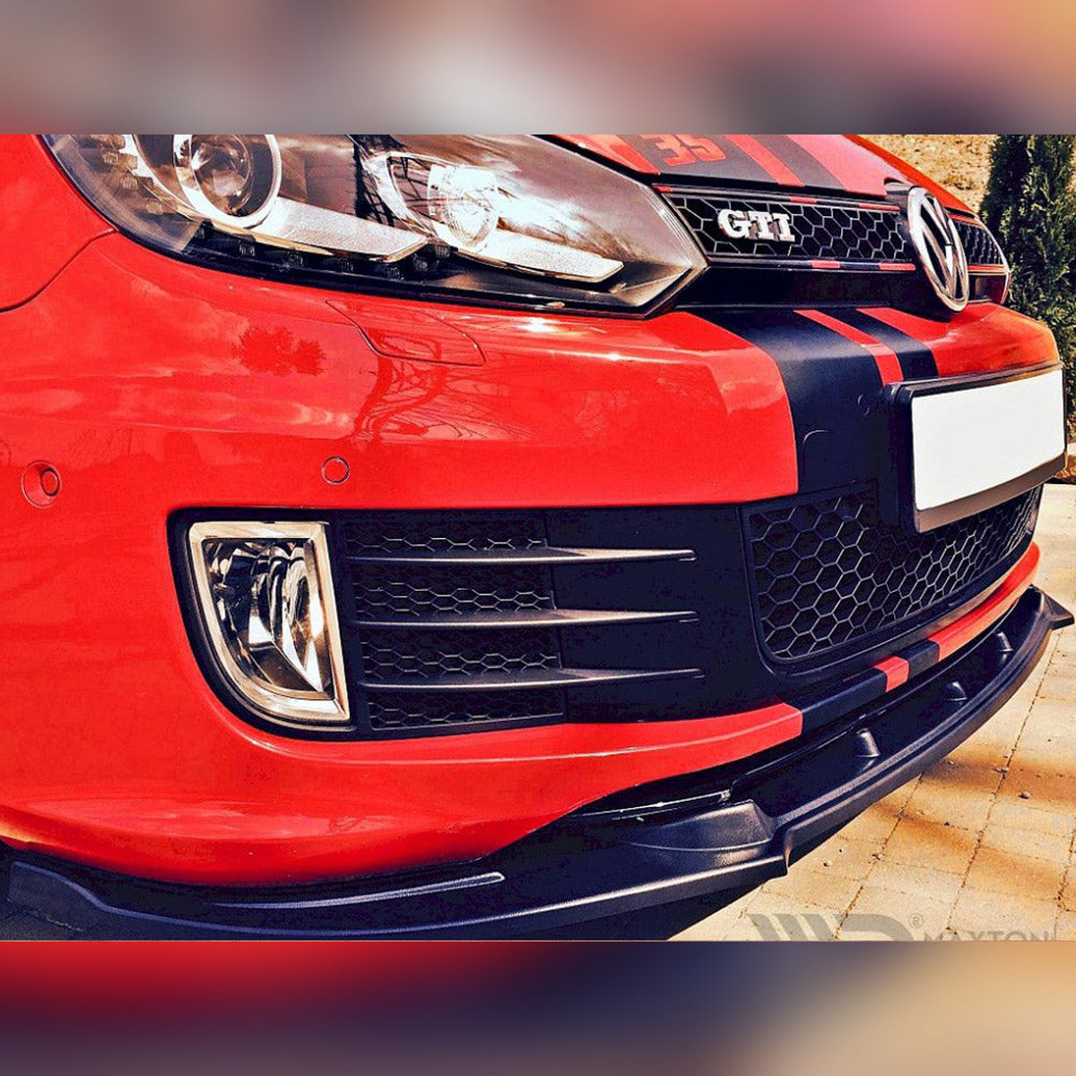 vw golf vi gti 35th maxton front splitter