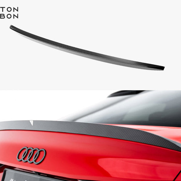 Audi - RS3 / S3 / A3 S Line / A3 Sedan 8Y Facelift: Maxton Pre-preg Carbon Fibre Boot Spoiler V2
