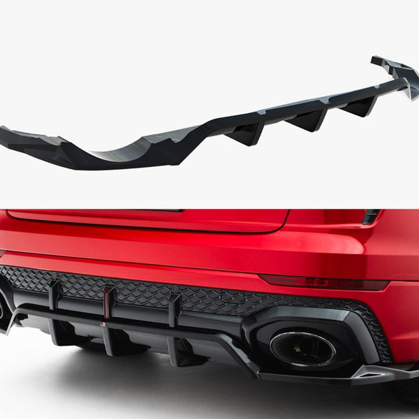 Audi - RSQ8 MK1 Facelift: Maxton Rear Splitter (Vertical Bars)