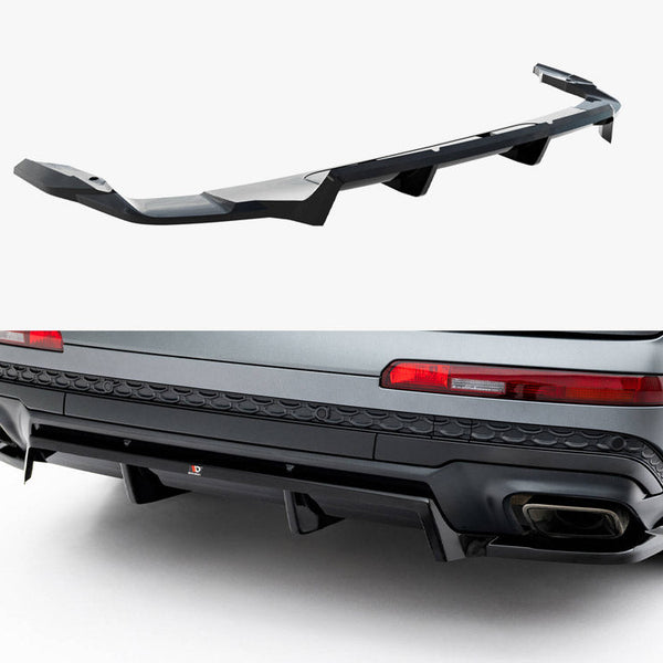 Audi - Q7 S Line MK2 Facelift 2: Maxton Rear Splitter (Vertical Bars)