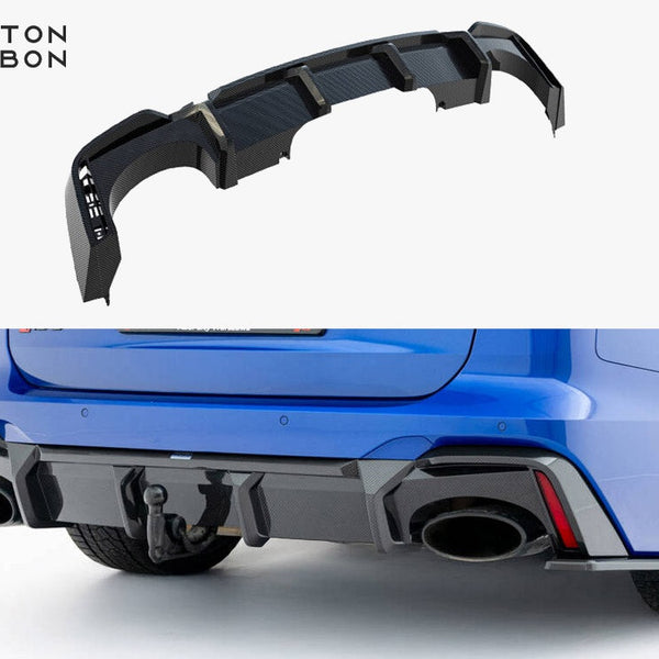 Audi - RS6 C8 (version with towbar): Maxton Pre-preg Carbon Fibre Rear Diffuser