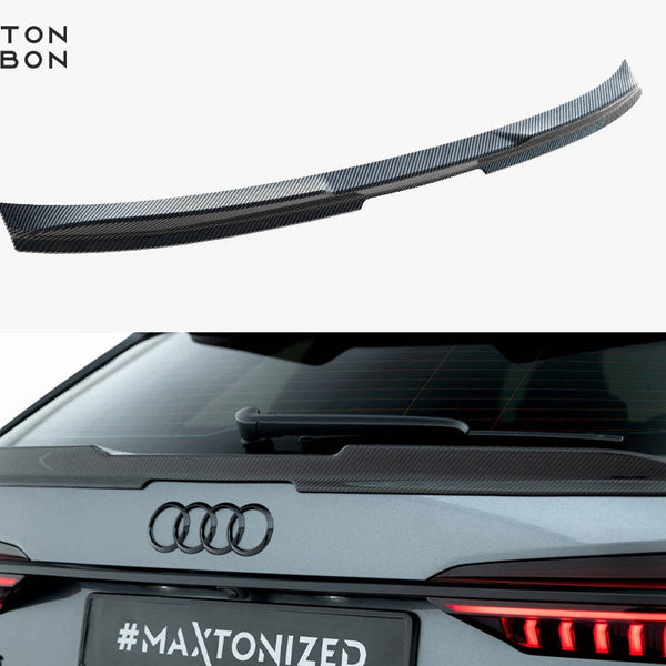 Audi - RS6 C8: Maxton Pre-preg Carbon Fibre Tailgate Spoiler (Lower)