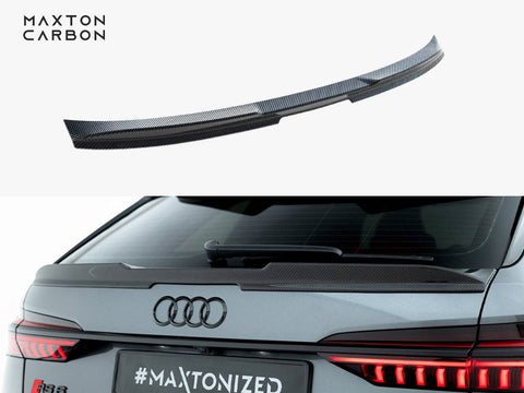 Audi - RS6 C8: Maxton Pre-preg Carbon Fibre Tailgate Spoiler (Lower)