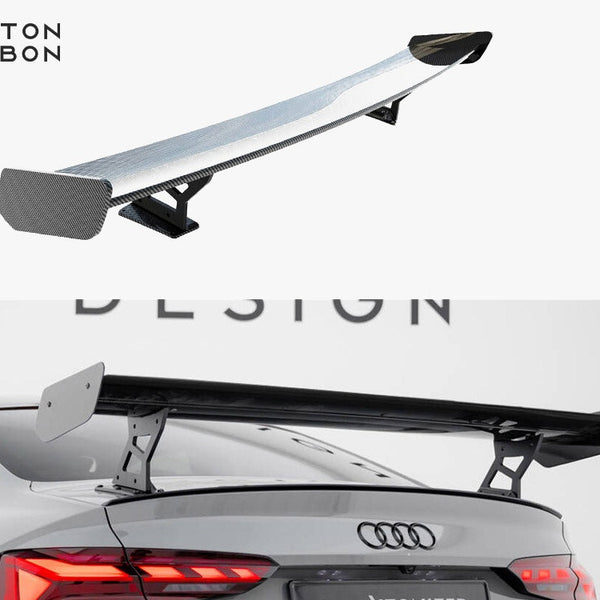 Audi - A5 / A5 S Line / S5 / RS5 Coupe F5 / F5 Facelift: Maxton Carbon Spoiler With External Brackets Uprights V2