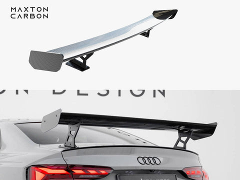 Audi - A5 / A5 S Line / S5 / RS5 Coupe F5 / F5 Facelift: Maxton Carbon Spoiler With External Brackets Uprights V2
