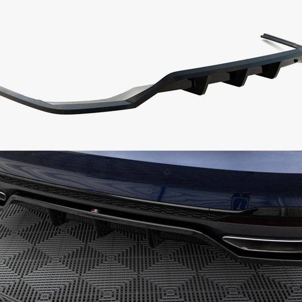 Audi - A4 S Line B9 Facelift: Maxton Rear Splitter (Vertical Bars) V2