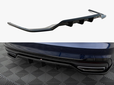 Audi - A4 S Line B9 Facelift: Maxton Rear Splitter (Vertical Bars) V2