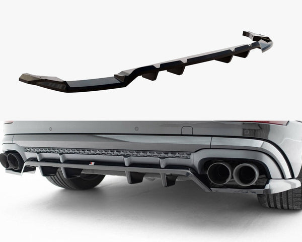 Audi - SQ8 / Q8 S Line MK1 Facelift: Maxton Rear Splitter (Vertical Bars) V2