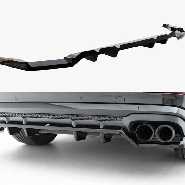 Audi - SQ8 / Q8 S Line MK1 Facelift: Maxton Rear Splitter (Vertical Bars) V2