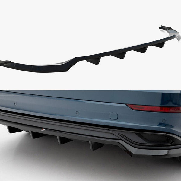 Audi - Q8 MK1: Maxton Rear Splitter (Vertical Bars)