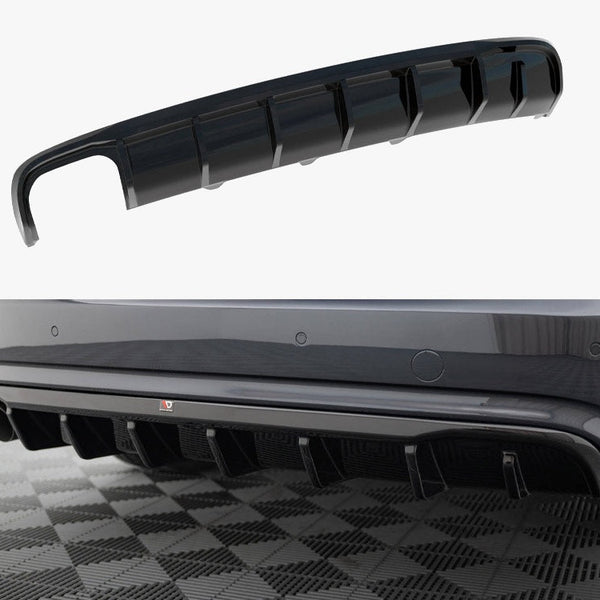 Audi - A4 B8 Facelift (Single side dual exhaust version): Maxton Rear Diffuser