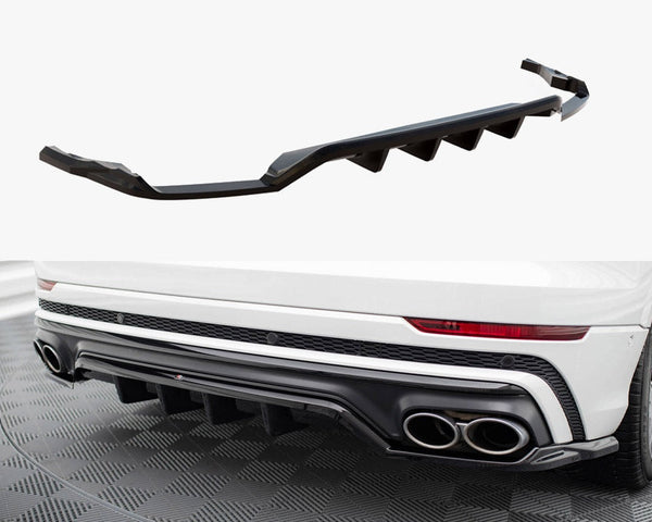 Audi - SQ8 MK1: Maxton Central Rear Splitter (Vertical Bars) V2