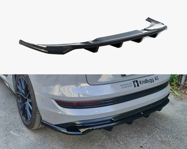 Audi - e-Tron S Line: Maxton Central Rear Splitter (Vertical Bars)
