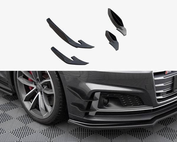 Audi - S5 / A5 S Line Coupe / Sportback F5: Maxton Front Bumper Wings (Canards)