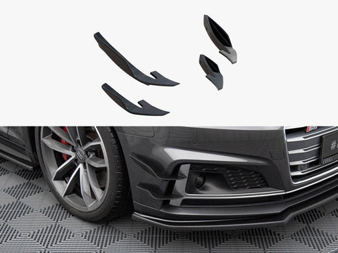 Audi - S5 / A5 S Line Coupe / Sportback F5: Maxton Front Bumper Wings (Canards)