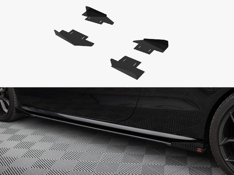 Audi - A5 / A5 S Line / S5 Coupe / Cabrio 8T / 8T Facelift: Maxton Side Flaps