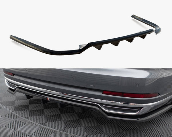 Audi - A8 D5: Maxton Central Rear Splitter (Vertical Bars)