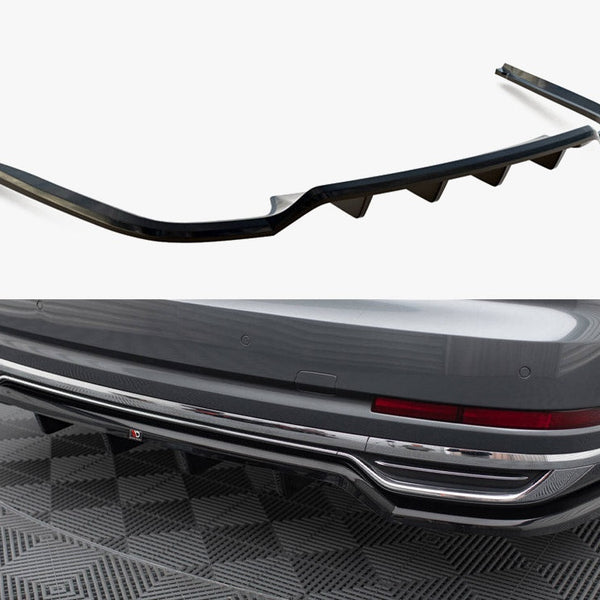 Audi - A8 D5: Maxton Central Rear Splitter (Vertical Bars)