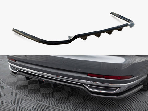Audi - A8 D5: Maxton Central Rear Splitter (Vertical Bars)